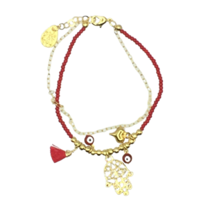 pulsera roja con hamsa