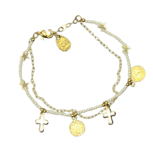 pulsera blanca con estrella