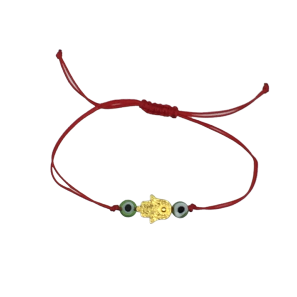 pulsera con hamsa y ojos